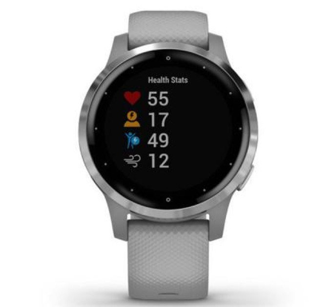 Смарт-часы Garmin vivoactive 4S, Powder Gray/Silver (010-02172-03)