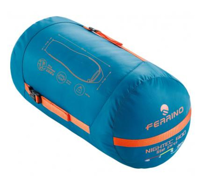 Спальный мешок Ferrino Nightec Lite Pro 600 L -5C Blue/Grey Left (926531)