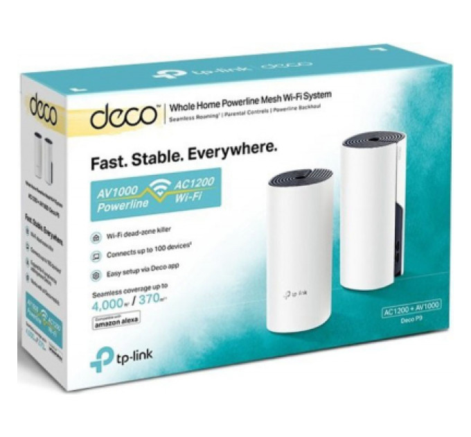 Точка доступа Wi-Fi TP-Link DECO-P9-2-PACK