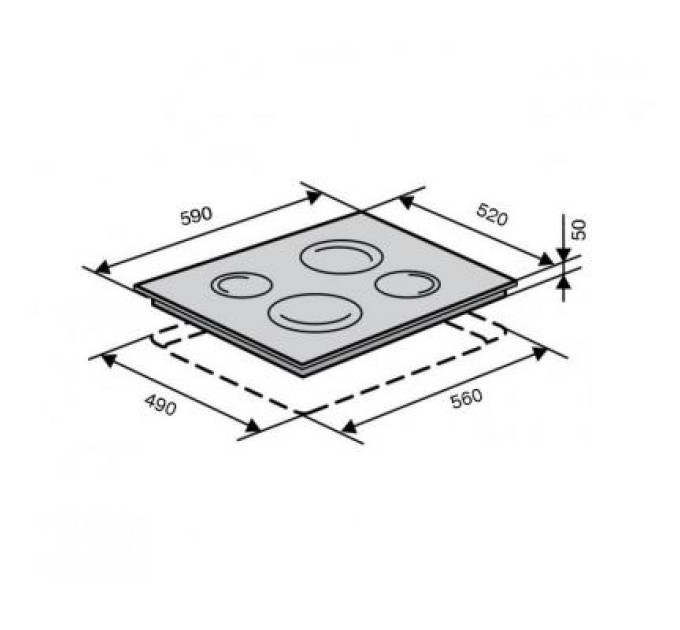 Варочная поверхность Ventolux VI 64 TC IVORY