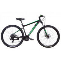 Велосипед Formula 27,5" F-1 DD рама-19" 2021 Black/Green (OPS-FR-27.5-092)