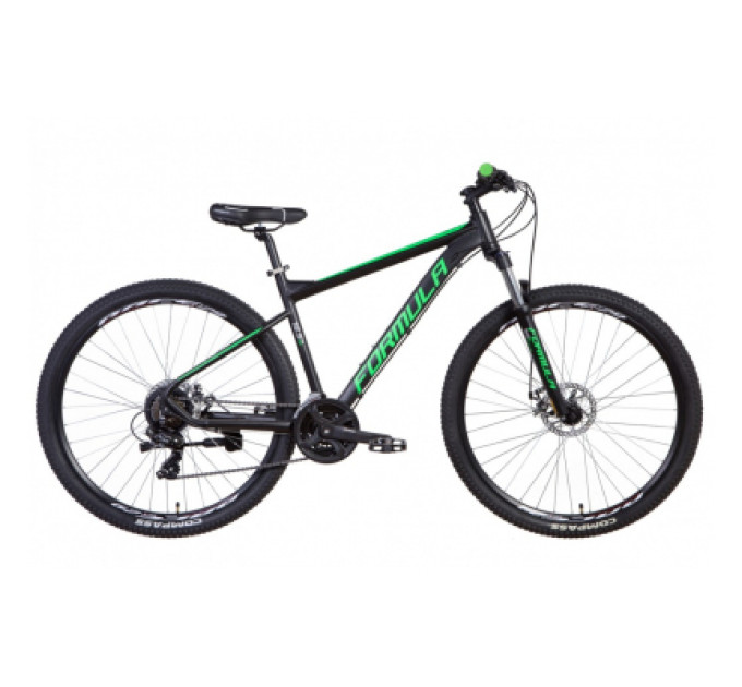 Велосипед Formula 29" F-1 DD рама-21" 2021 Black/Green (OPS-FR-29-120)